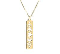 IOETSEUT men's necklaces friendship necklace Delicate Rectangle Moon Phases Heart Women's Necklace Necklace for Men Girl Gifts Clavicle Choker Jewelry