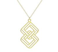 IOETSEUT men's necklaces friendship necklace Escher Infinity Pendant Necklace Women Geometric Jewelry Math Teacher Gift Simple Necklace