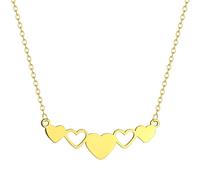 IOETSEUT men's necklaces friendship necklace Exquisite Clavicle Love Heart Gold Color Necklace for Women Girl Choker Female Simple Jewelry Birthday Gifts