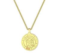 IOETSEUT men's necklaces friendship necklace Female Elegant Star Zodiac Sign 12 Constellation Necklaces Gemini Pendant Charm Chain Choker Necklaces for Women Jewelry