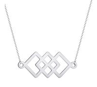 IOETSEUT men's necklaces friendship necklace Geometric Pattern Triple Square Women's Necklace Naya Pendant Necklace for Men Women Clavicle Choker Jewelry