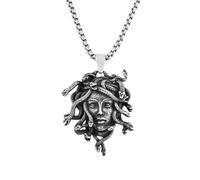 IOETSEUT men's necklaces friendship necklace Gothic Vintage Medusa Pendant Punk Hip Hop Unique Snake Necklace Fashion Amulet Jewelry Gifts