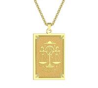 IOETSEUT men's necklaces friendship necklace Libra Pendant Necklace Zodiac Necklace Twelve Constellations Jewelry for Men and Women Party