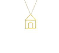 IOETSEUT men's necklaces friendship necklace Little House Pendant Necklace for Women Girls Minimalist Buildings Charm Chain Romantic Home Jewelry