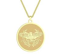 IOETSEUT men's necklaces friendship necklace Lucky Greek Eagle Pendant Necklace for Men Women Roman Empire Charm Neck Chain Spirit Totem Jewelry
