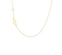 IOETSEUT men's necklaces friendship necklace Map Star of David Pendant Necklace Neck Chains for Women Jewish Jewelry Gift
