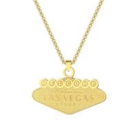 IOETSEUT men's necklaces friendship necklace Men's Punk Las Vegas Pendant Necklace For Women Key Chains Personality Statement Geometric Male Choker Jewelry