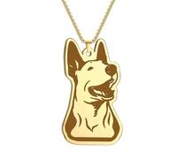 IOETSEUT men's necklaces friendship necklace Men's Punk Necklace English Bull Terrier Pet Lucky Dog Pendant Necklace for Women Fashion Jewelry Gift Supplies