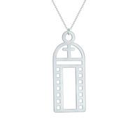 IOETSEUT men's necklaces friendship necklace Narrow Gate Necklace Christian Necklace Cross Pendant Church Religion Pendant for Men and Women