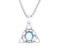 IOETSEUT men's necklaces friendship necklace Nordic Viking Celtics Knot With Opal Pendant Necklace For Men Women Odin Vikings Amulet Necklace Fashion Jewelry
