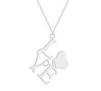 IOETSEUT men's necklaces friendship necklace Special Love Letter For Cooks Pendant Necklace for Women Girls Minimalist Chef Neck Chain Mother Day Charms Jewelry Gift Collar