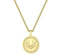 IOETSEUT men's necklaces friendship necklace Symbol of Artemis Necklace Women Men Artemis Amulet Charm Moon Symbol Myth Goddess of the Hunt Pendant Chain Jewelry