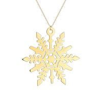 IOETSEUT men's necklaces friendship necklace Unique Winter Snowflake Pendant Necklace Women Silver Jewelry Dainty Necklace Gift