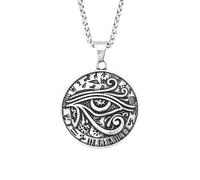 IOETSEUT men's necklaces friendship necklace Vintage Classic Eye of Horus Pendant Ancient Egyptian Totem Necklaces For Men Women Religious Amulet Jewelry