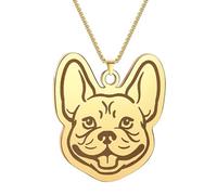 IOETSEUT men's necklaces friendship necklace Women's Necklace Cute French Bulldog Animal Pendant Chains Choker Necklace for Men Punk Jewelry for Kids Gifts