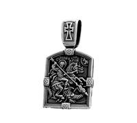 IOETSEUT Men's necklaces jewelry Arch Angel St.Michael Cross Wing Men Necklaces Pendant Chain Amulet for Women Fashion Jewelry Gift Wholesale