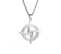 IOETSEUT Men's necklaces jewelry Celtic Irish Cross Necklace Celtic Knot Supernatural Amulet Necklace Religious Magical Jewelry for Men and Women