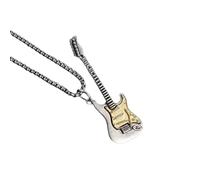 IOETSEUT Men's necklaces jewelry Fashion Electric Guitar Rock Necklace Women Hip Hop Singer Rap Pendant Sweater Chain Gift Punk Jewelry Men Accessories