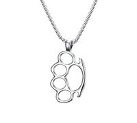 IOETSEUT Men's necklaces jewelry Fighting Weapon Finger Tiger Pendant Necklace for Men Hip Hop Rock Fashion Party Jewelry