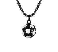 IOETSEUT Men's necklaces jewelry Men's Football Necklace,Waterproof 3D Football Pendant Necklace,Birthday Gift for Sports Enthusiasts