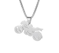 IOETSEUT Men's necklaces jewelry Motorcycle Model Pendant Necklace Men's Fashion Punk Rock Hip Hop Riding Party Jewelry