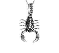 IOETSEUT Men's necklaces jewelry Retro Gothic Big Poisonous Scorpion Animal Pendant Men Hip Hop Punk Scorpio Necklace Fashion Jewelry Gift
