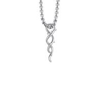 IOETSEUT Men's necklaces jewelry Twisted Thorn Pendant Necklaces for Men Boys,Branches Shaped Charms Collar with 60cm/23.4" Box Chain,Fearless Jewelry