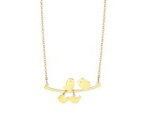 IOETSEUT necklace men,Bird On A Branch Four Nightingale Bohemian Necklace Nature Jewelry Woman Mom And Baby Birthday Gifts In Stainless,best gifts