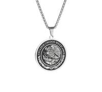 IOETSEUT necklace men，Classic Mexican National Emblem Pendant Necklace Suitable for Men and Women Patriotic Collection Jewelry Gifts，best gifts