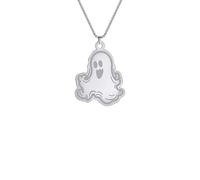 IOETSEUT necklace men，Cute Quirky Funny Ghost Halloween Necklace Pendant Necklaces for Women Men Long Chains Choker Jewelry Kids Gifts，best gifts