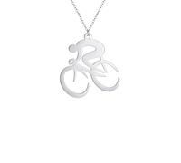 IOETSEUT necklace men,Fashion Man Riding a Bicycle Women's Necklace Simple Line Clavicle Choker Female Jewelry Travel Lover Gifts,best gifts