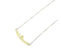 IOETSEUT necklace men，Jerusalem Skyline Men Women Statement City Map Jewelry Pendant Necklace，best gifts