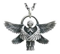 IOETSEUT necklace men，Retro Anime Seraphim Pendant Necklace Men Women Fashion Lucky Amulet Jewelry Gift，best gifts