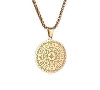 IOETSEUT necklace men,Solomon's Seal Necklace Six-Pointed Star 12 Constellations Pendant Amulet Ornaments Christmas Thanksgiving Gift for Friends,best gifts