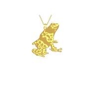 IOETSEUT necklace men，Trendy Frog Necklace Toad Lucky Pendant Choker Men Punk Necklace for Women Keel Chains Antioxidant Jewelry Gifts，best gifts