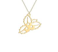 IOETSEUT necklace men，Trendy Mistletoe Flower Leaf Necklaces for Women Clavicle Choker Chains Fashion Plant Lover Jewelry Unique Gifts，best gifts