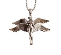 IOETSEUT necklace men,Vintage Design Wings Holy Angel Pendant Necklace for Men Women Necklace Amulet Accessory Jewelry Gift,best gifts