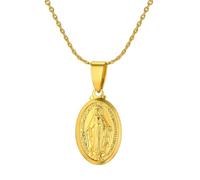 IOETSEUT sister necklace layered necklace women Charm Europe Style Gold Color Virgin Mary Pendant Necklaces For Women/Men Chunky Chain Jewelry Accessories, Ethnic Necklace teacher gifts