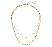 IOETSEUT sister necklace layered necklace women Multilayer Figaro Chain Necklace For Women Fashion Choker Necklaces Hip Hop Jewelry teacher gifts