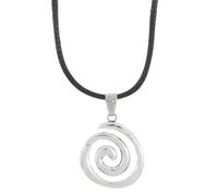 IOETSEUT sister necklace layered necklace women Vintage Spiral Vortex Pendant Hand-Woven Leather Rope Necklace for Women Unisex Boho Pentagram Necklace Fashion 2025 Y2K Jewelry teacher gifts