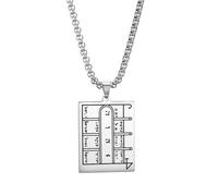 IOETSEUT women chain necklace men cross Key Of King Solomon First Pentacle of Moon Amulet Square Pendant Necklace Open Doors Talisman Necklaces Witch Jewelry gifts for him