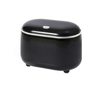 IOEUIWP 1PC Light Pressing Desktop Trash Can Double-layer Coffee Table Bomb Cover Small Storage Bucket Sundries Barrel Box Basket(Black2)