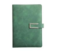 IOEUIWP 1PC Sretro A5 Leather Notebook, Soft Loose Leaf, Hand Book Suitable For Business Meetings, Accounting Transcript for Writing & Note Taking(Green)