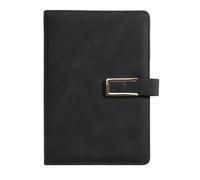 IOEUIWP 1PC Sretro A5 Leather Notebook, Soft Loose Leaf, Hand Book Suitable For Business Meetings, Accounting Transcript for Writing & Note Taking(Black)