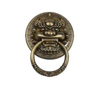 IOEUIWP 1Pcs 300MMVintage Brass Die Casting Lion Head Door Knocker Door Handle Solid WoodGlass Villa Courtyard Gate Ring Door Knob for Wooden Door Chair(16mm)