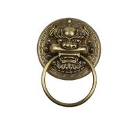 IOEUIWP 1Pcs 300MMVintage Brass Die Casting Lion Head Door Knocker Door Handle Solid WoodGlass Villa Courtyard Gate Ring Door Knob for Wooden Door Chair(10mm)