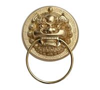 IOEUIWP 1Pcs 300MMVintage Brass Die Casting Lion Head Door Knocker Door Handle Solid WoodGlass Villa Courtyard Gate Ring Door Knob for Wooden Door Chair(10mm3)