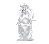 IOEUIWP 20pcs Long Silk Drawstring Bag for Red Wine Package Gift Storage Organizer Pouch Reusable Wedding Party Favors for Wedding, Travel,Party,Storage(Grey)