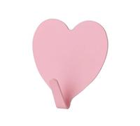 IOEUIWP 5-20 PCS Adorable Love Heart Hooks - No Drill Strong Adhesive for Bathroom Kitchen Door Wall Decor & Multi-Surface(Light Pink,10pcs)