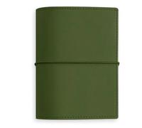 IOEUIWP A7 Retro Pu Leather Notebook With 45 Sheets PU Clip-on Loose Leaf Journal for Writing & Note Taking(Green)